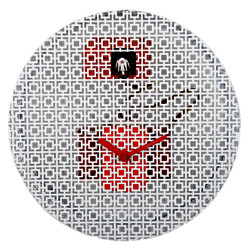 Diamantini & Domeniconi OraOra Wall Clock, Red, Dia.32.5cm